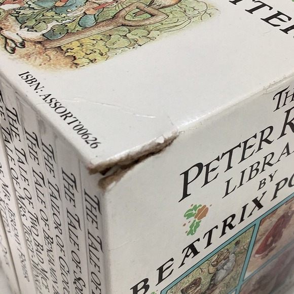 The Peter Rabbit Library by Beatrix Potter books and ceramic coin bank EUC - Picture 10 of 10